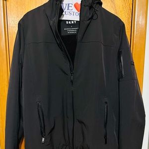 DKNY Women Water Resistant/Breathable Shell Jacket  (Size L)